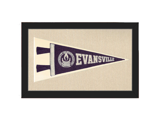 Vintage University of Evansville Pennant
