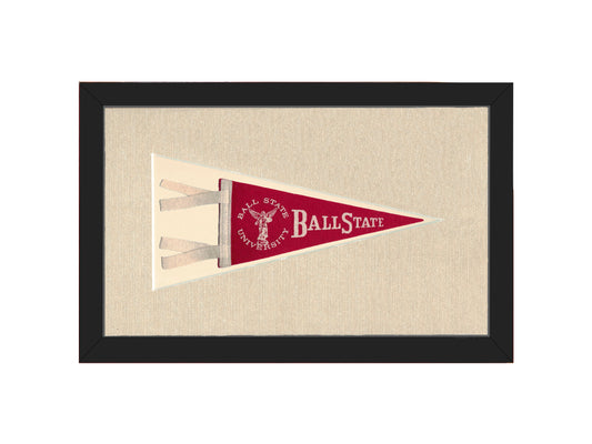 Vintage Ball State University Pennant
