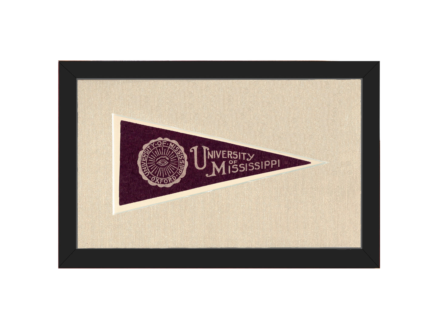 Vintage University of Mississippi Pennant