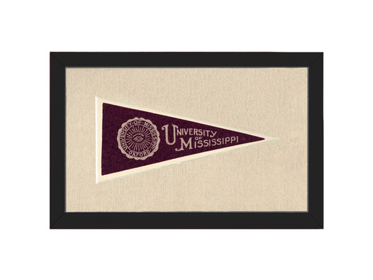 Vintage University of Mississippi Pennant