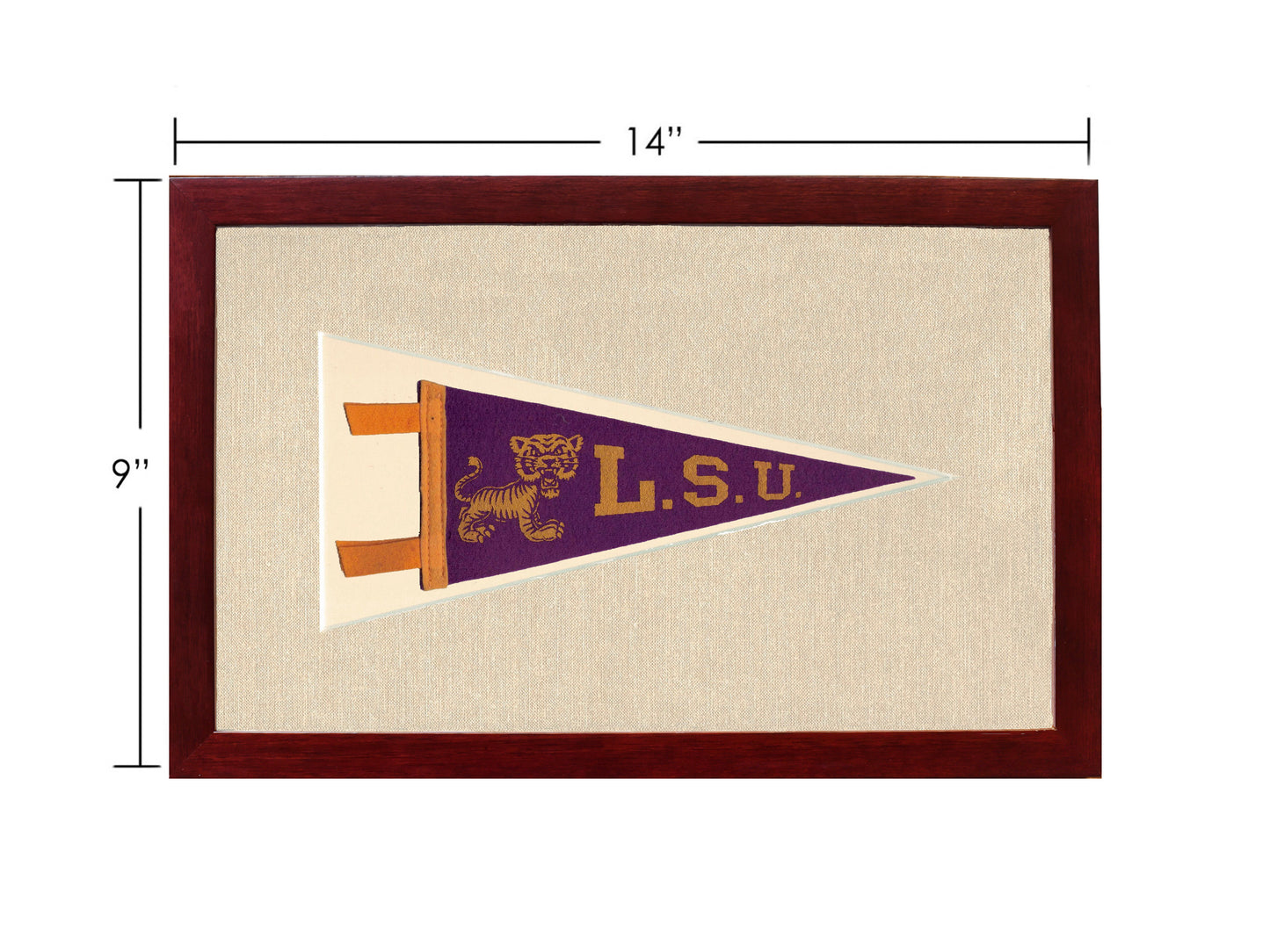 Vintage Louisiana State University Pennant