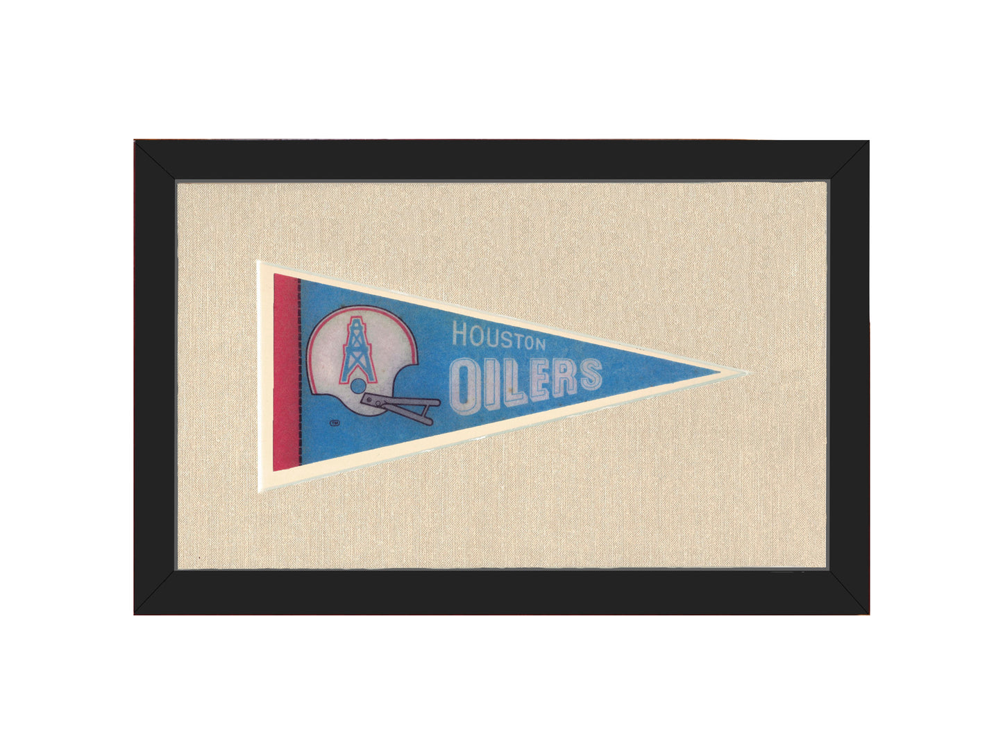 Vintage Houston Oilers Pennant