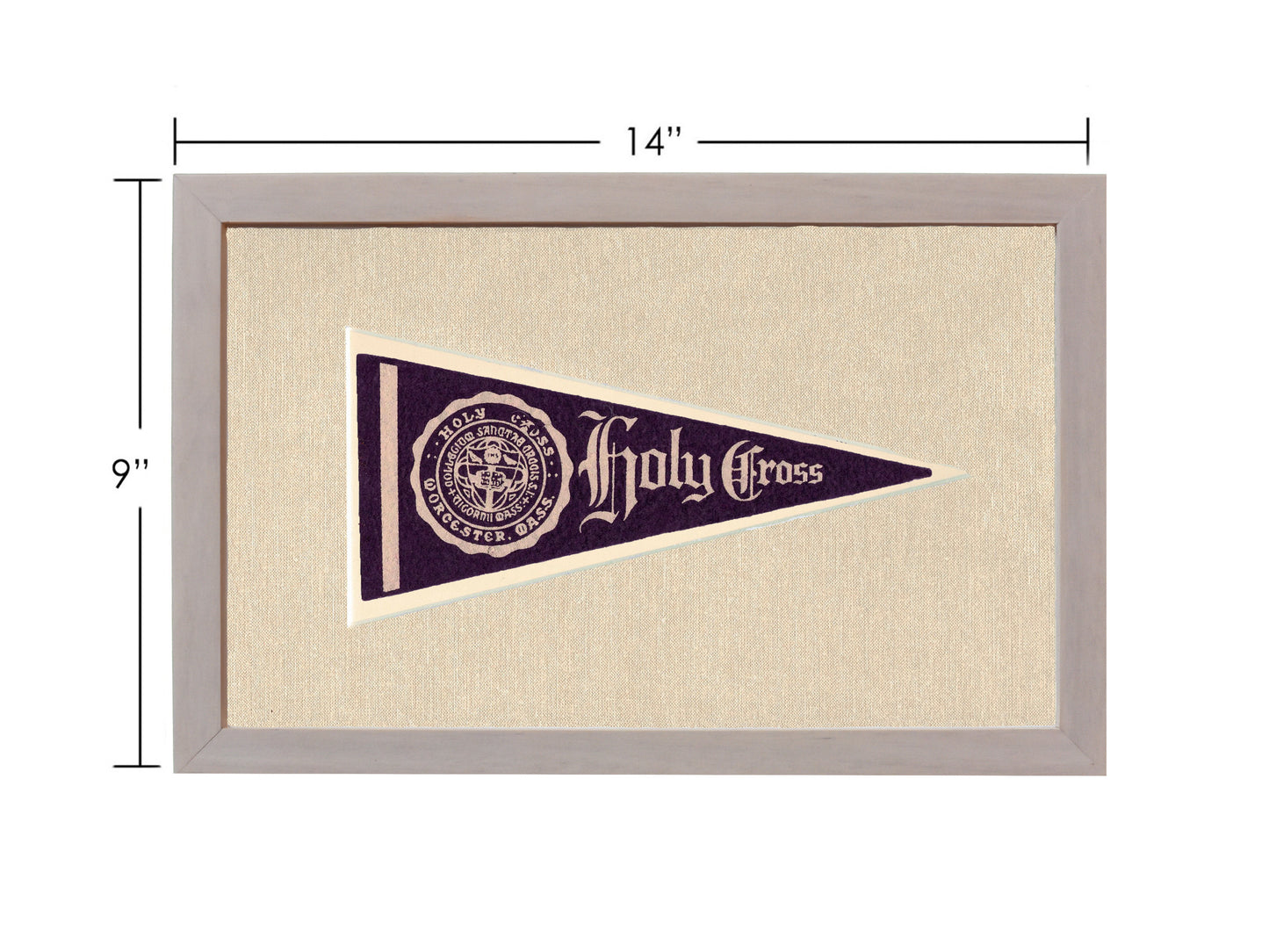 Vintage Holy Cross Pennant