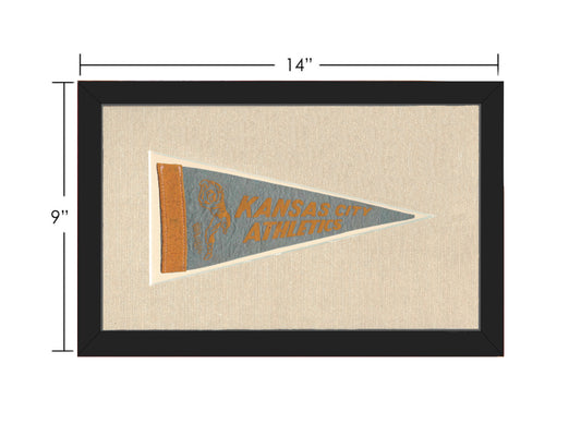 Vintage Kansas City Athletics Pennant