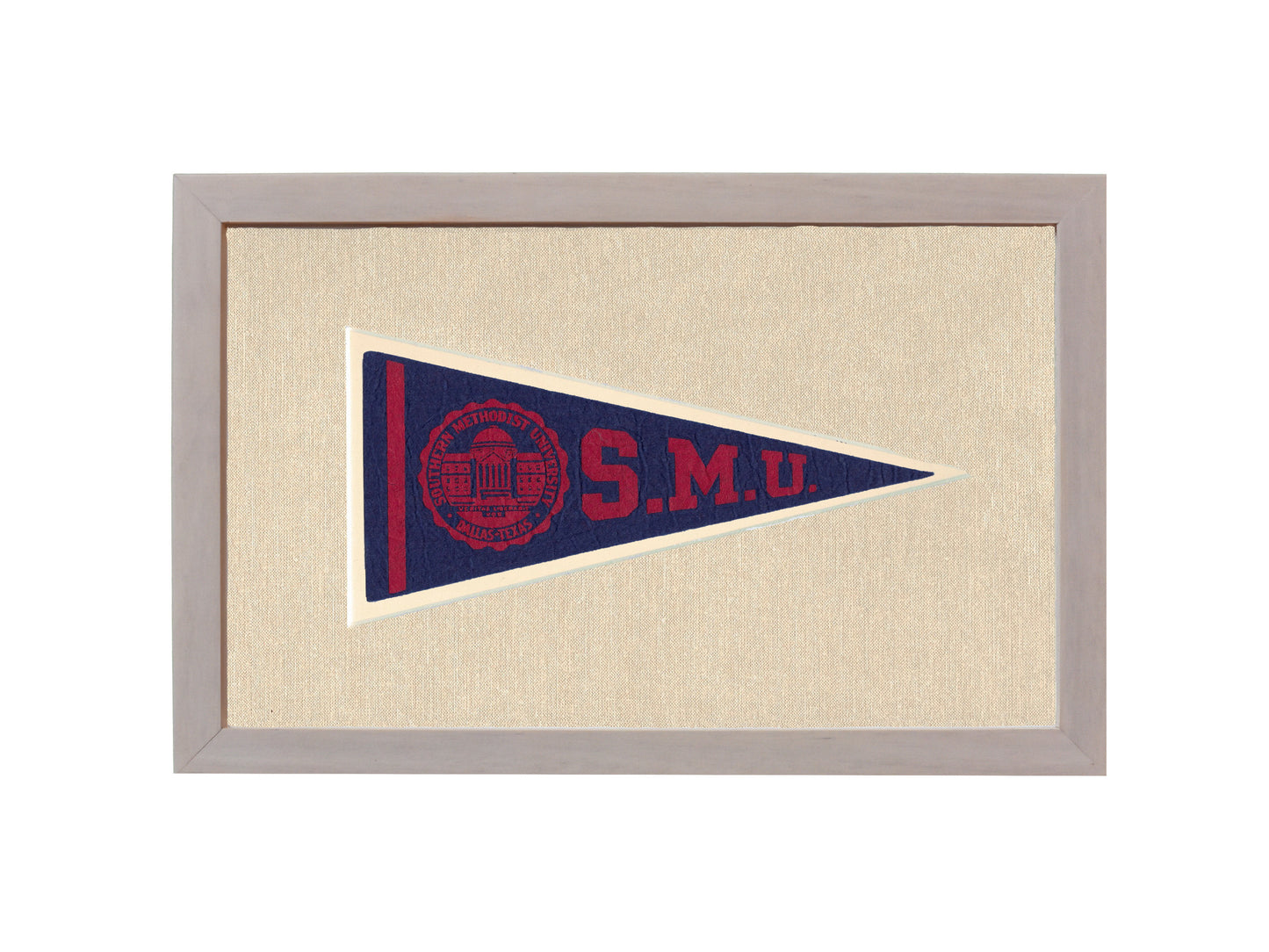 Vintage Southern Methodist University Pennant