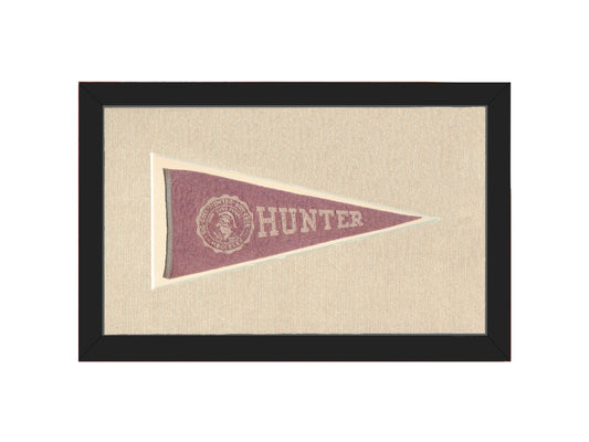 Vintage Hunter College Pennant
