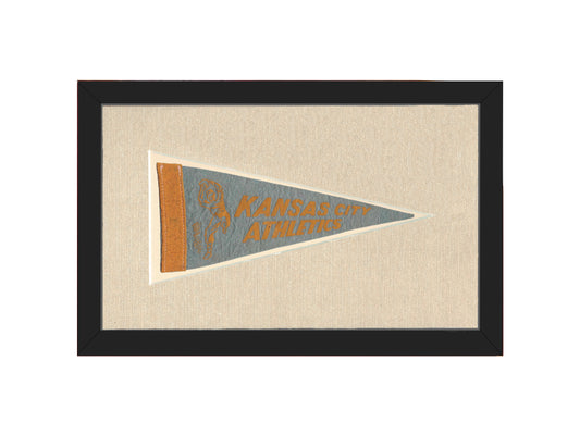 Vintage Kansas City Athletics Pennant