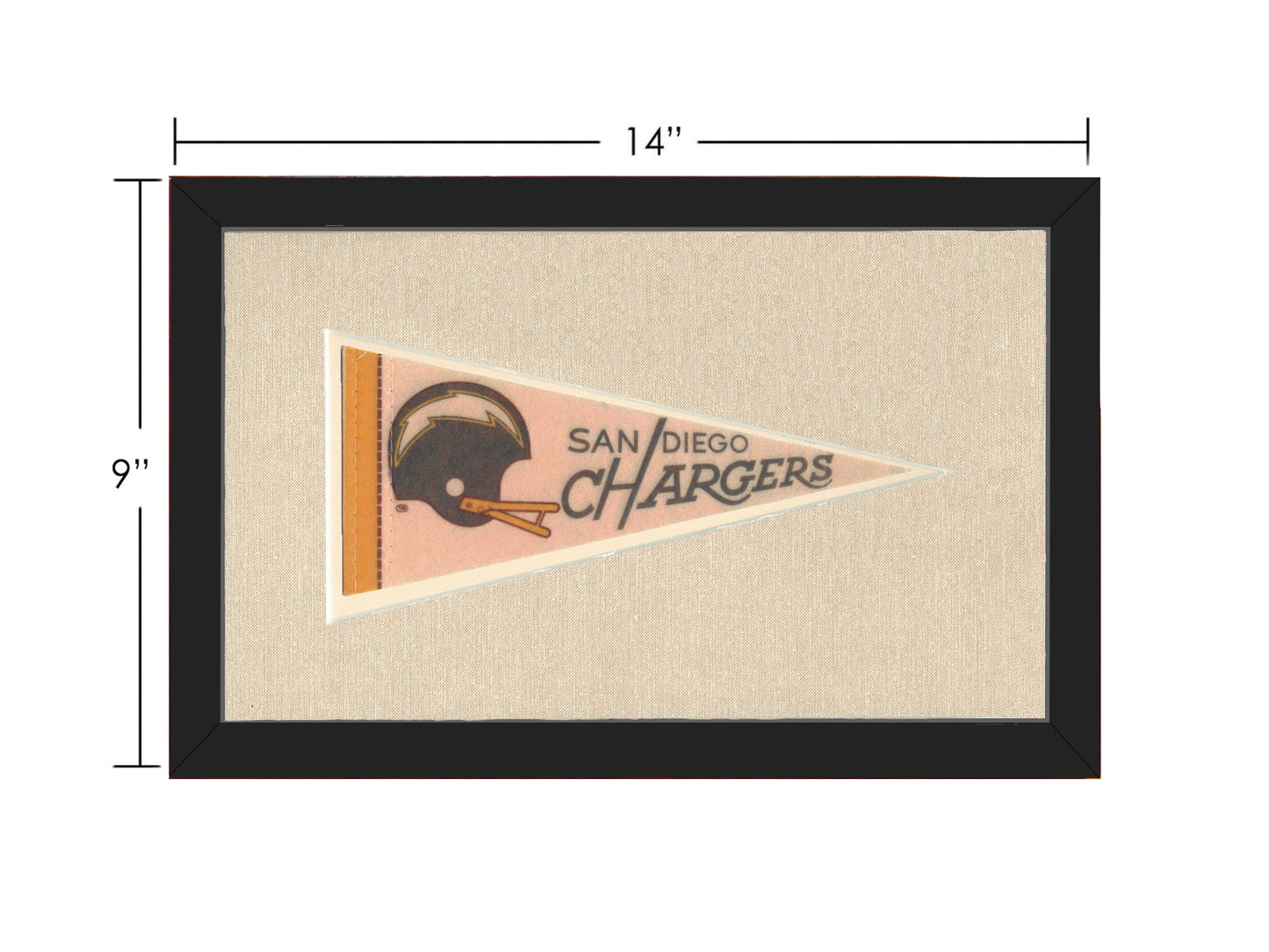 Vintage San Diego Chargers Pennant