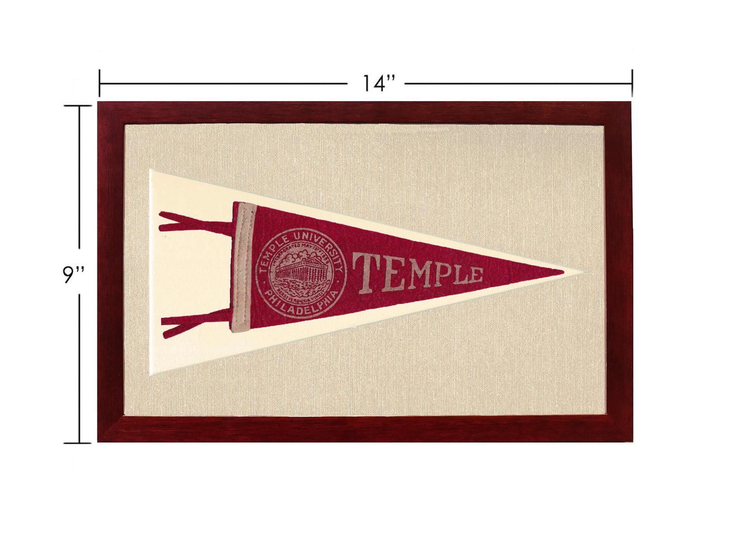 Vintage Temple University Pennant