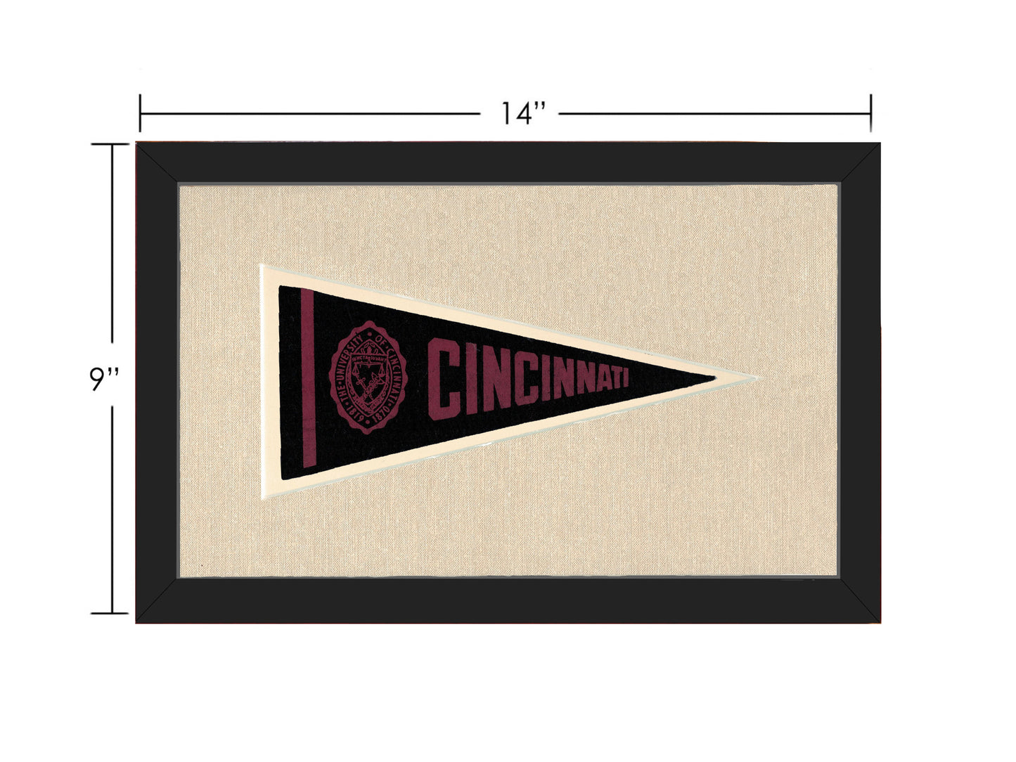 Vintage University of Cincinnati Pennant