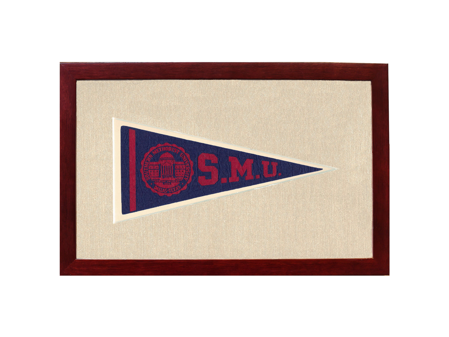 Vintage Southern Methodist University Pennant