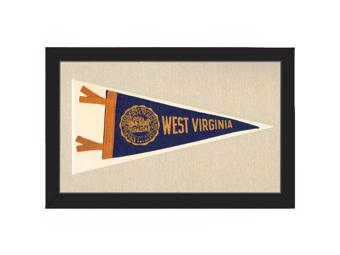 Vintage West Virginia University Pennant