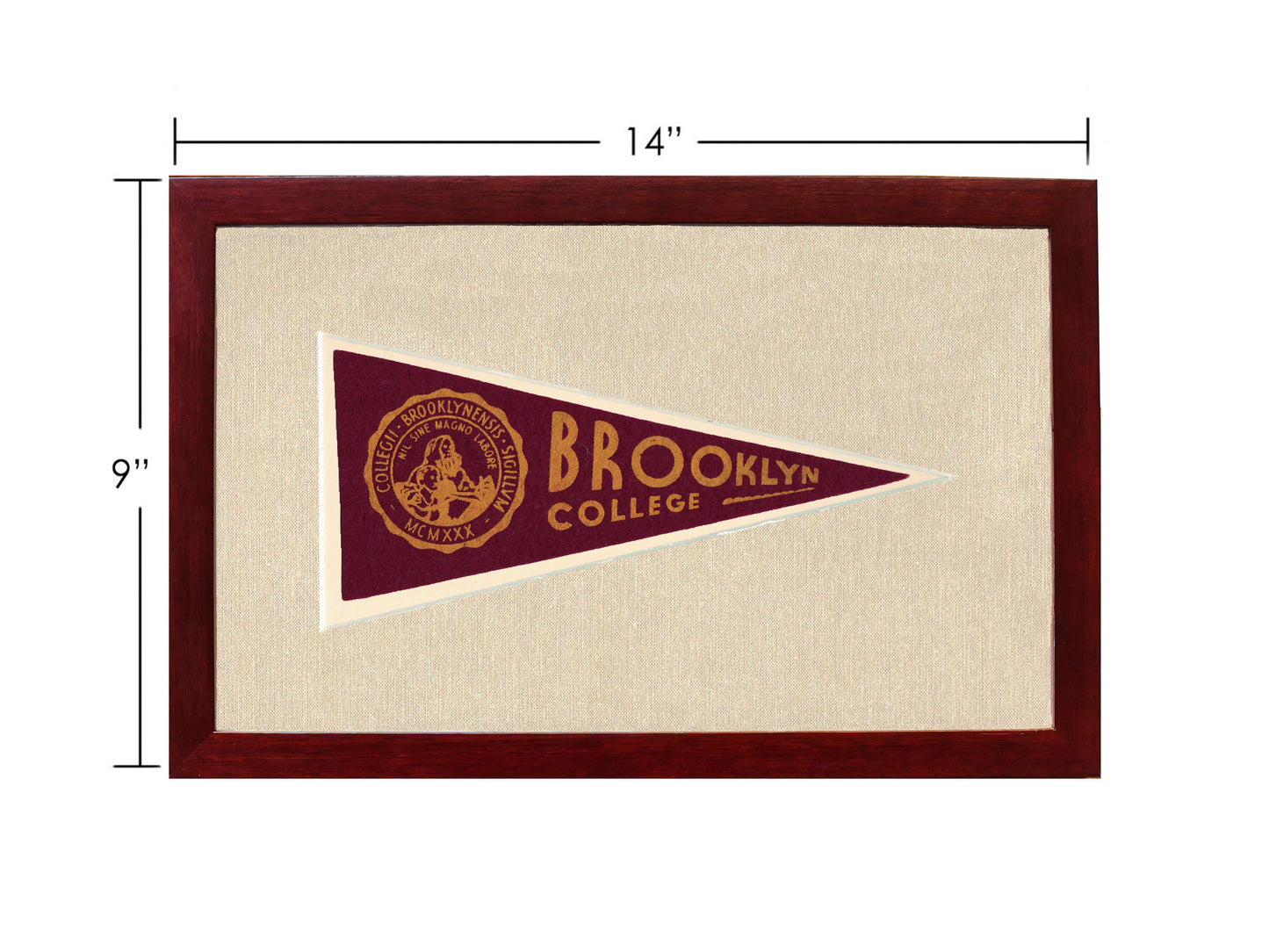 Vintage Brooklyn College Pennant