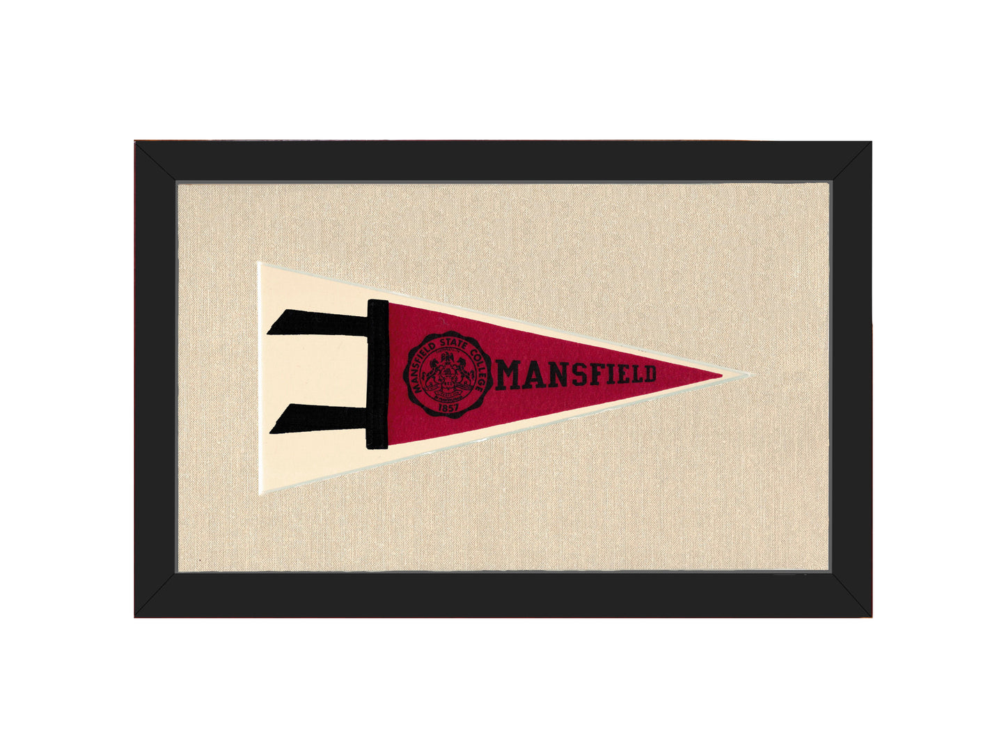 Vintage Mansfield State College Pennant