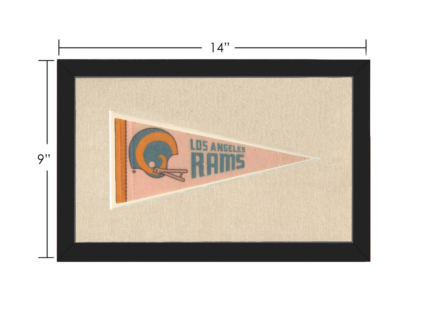 Vintage Los Angeles Rams Pennant