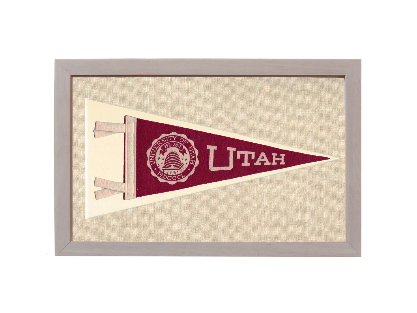 Vintage University of Utah Pennant