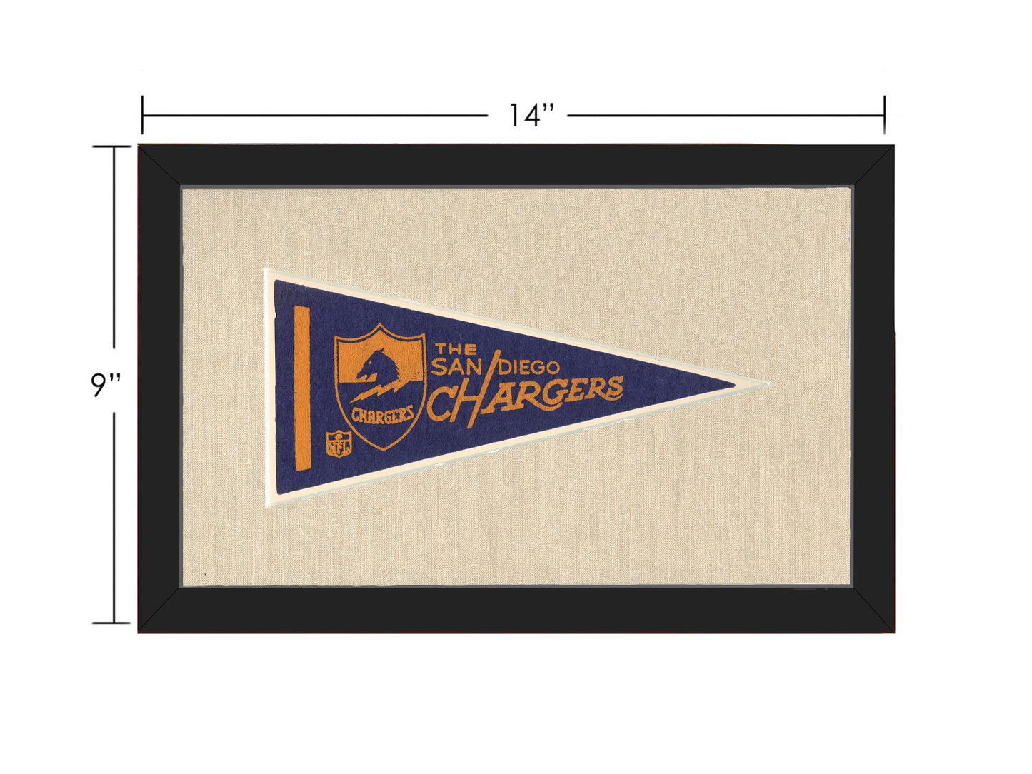 Vintage San Diego Chargers Pennant