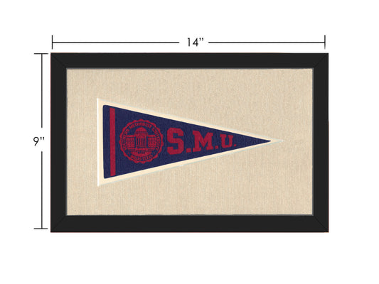 Vintage Southern Methodist University Pennant