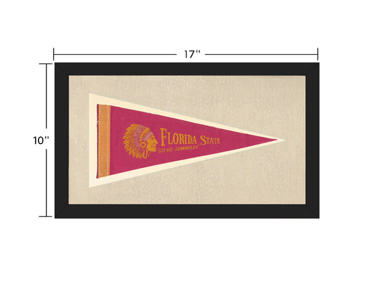 Vintage Florida State University Pennant (circa 1950s)