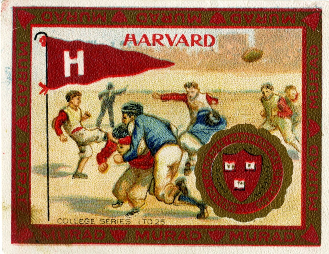 Vintage Harvard University Tobacco Card circa 1900