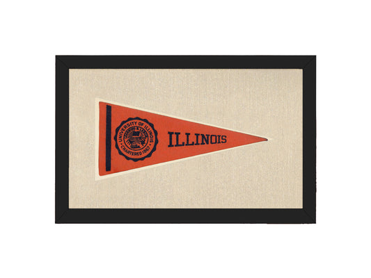 Vintage University of Illinois Pennant