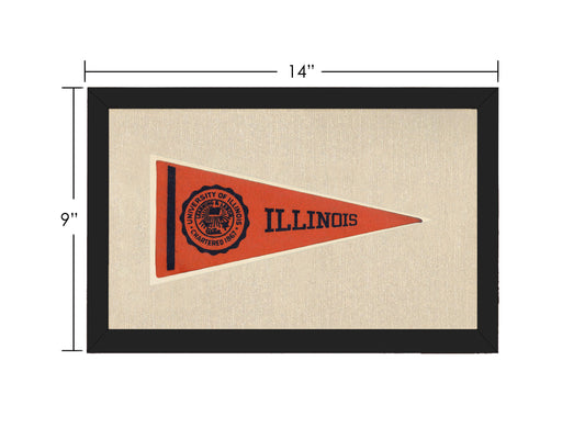Vintage University of Illinois Pennant