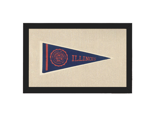 Vintage University of Illinois Pennant