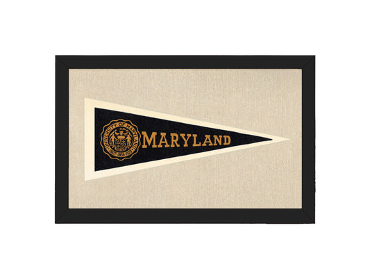 Vintage University of Maryland Pennant