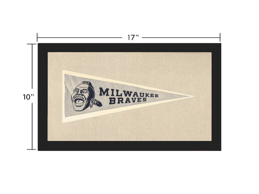 Vintage Milwaukee Braves Pennant