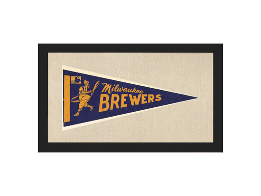 Vintage Milwaukee Brewers Pennant