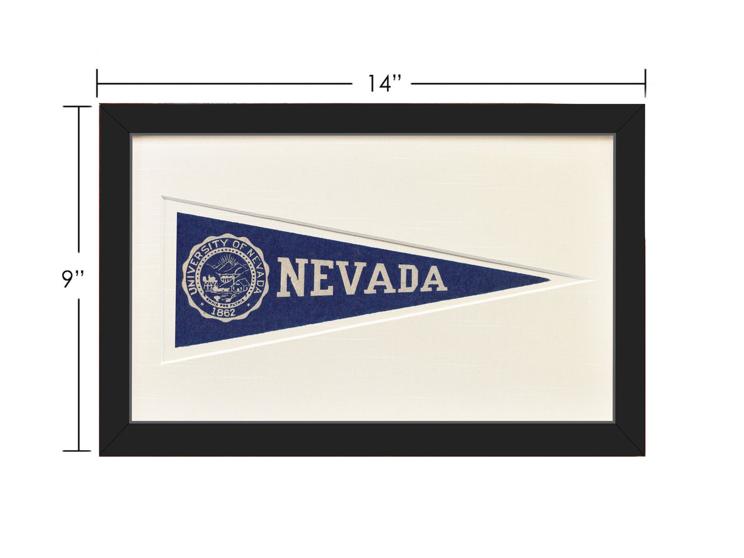 Vintage University of Nevada Hormel Pennant