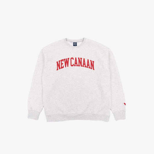 New Canaan Crewneck in Silver Grey