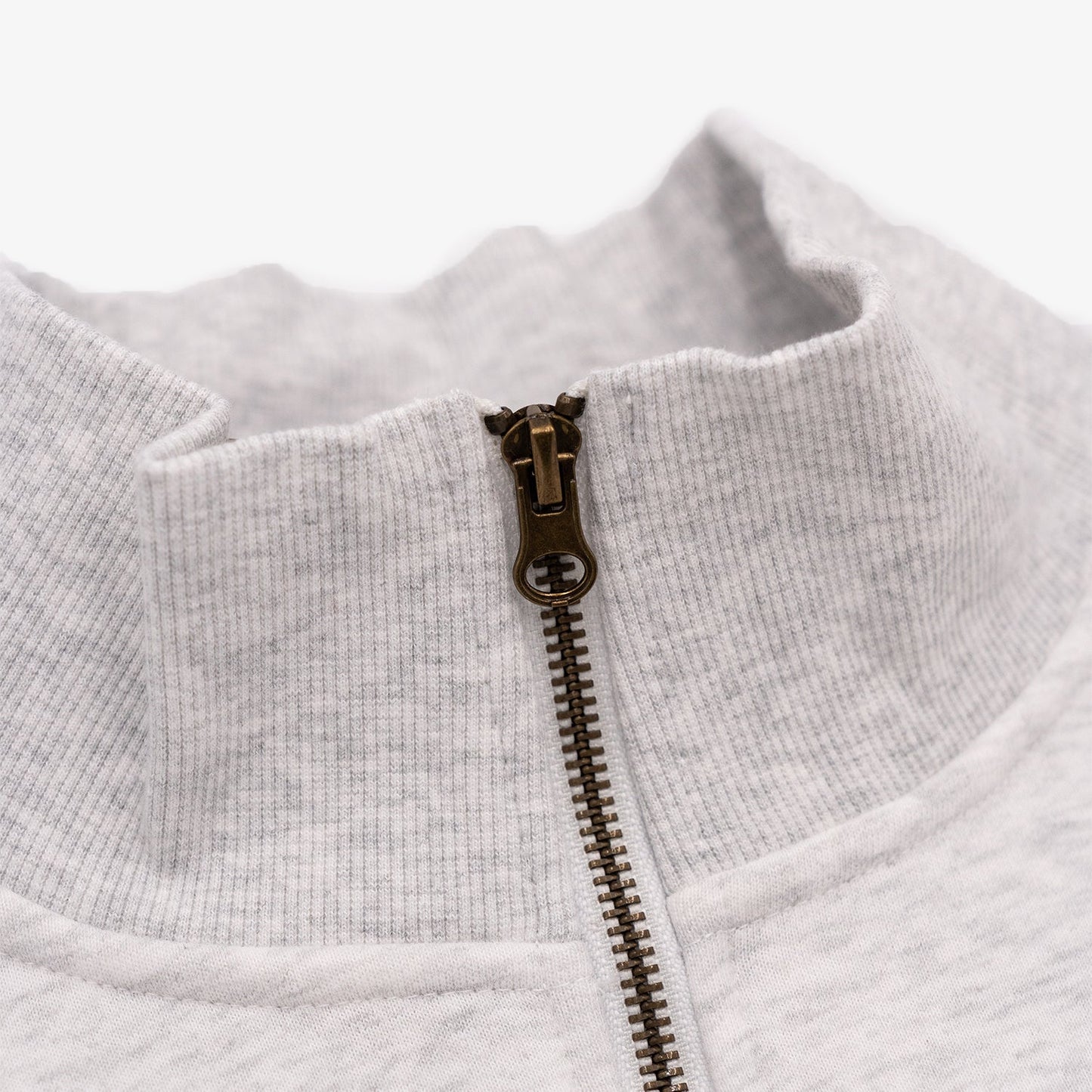 New Canaan Quarter Zip in Silver Grey