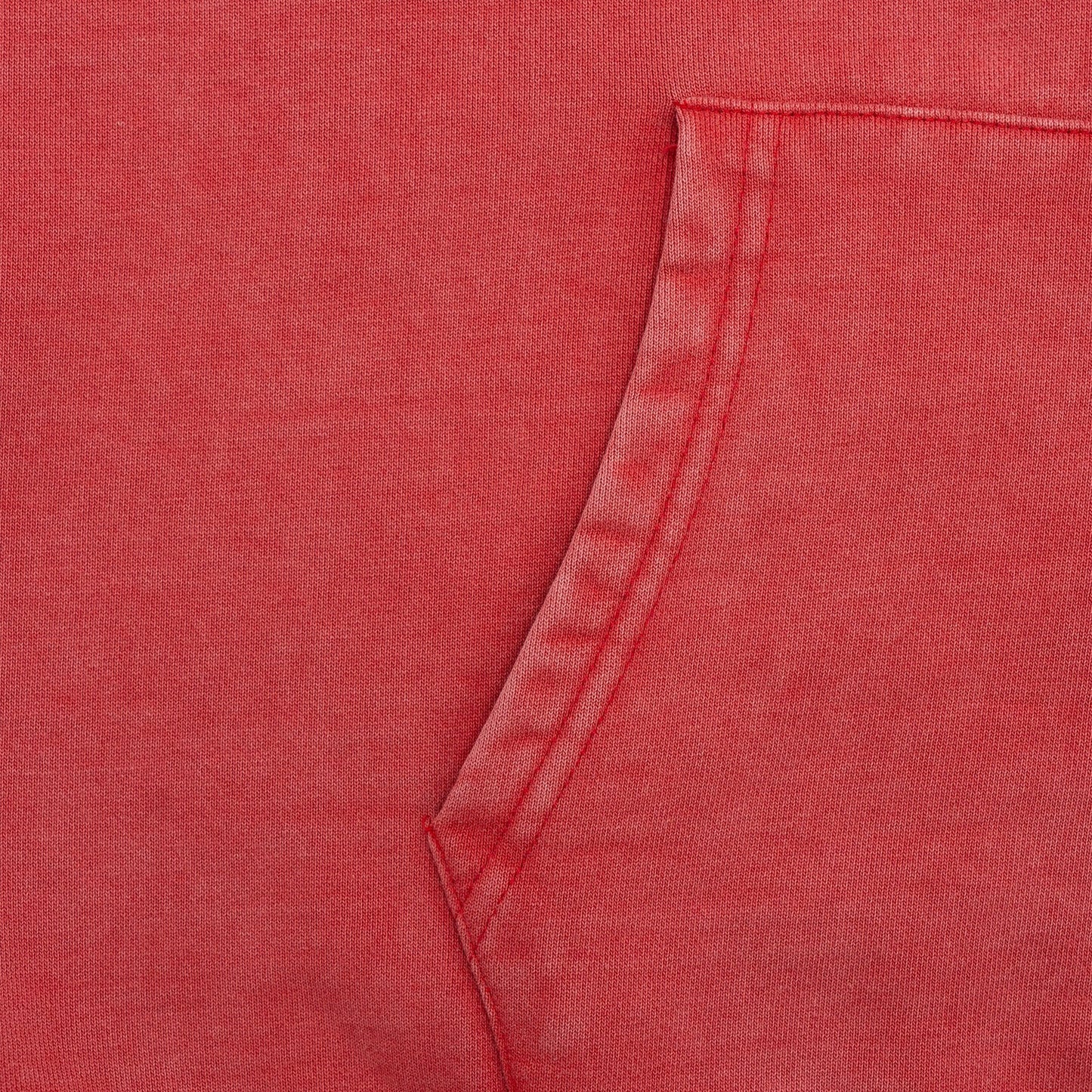 New Canaan Script Hoodie in Washed Red