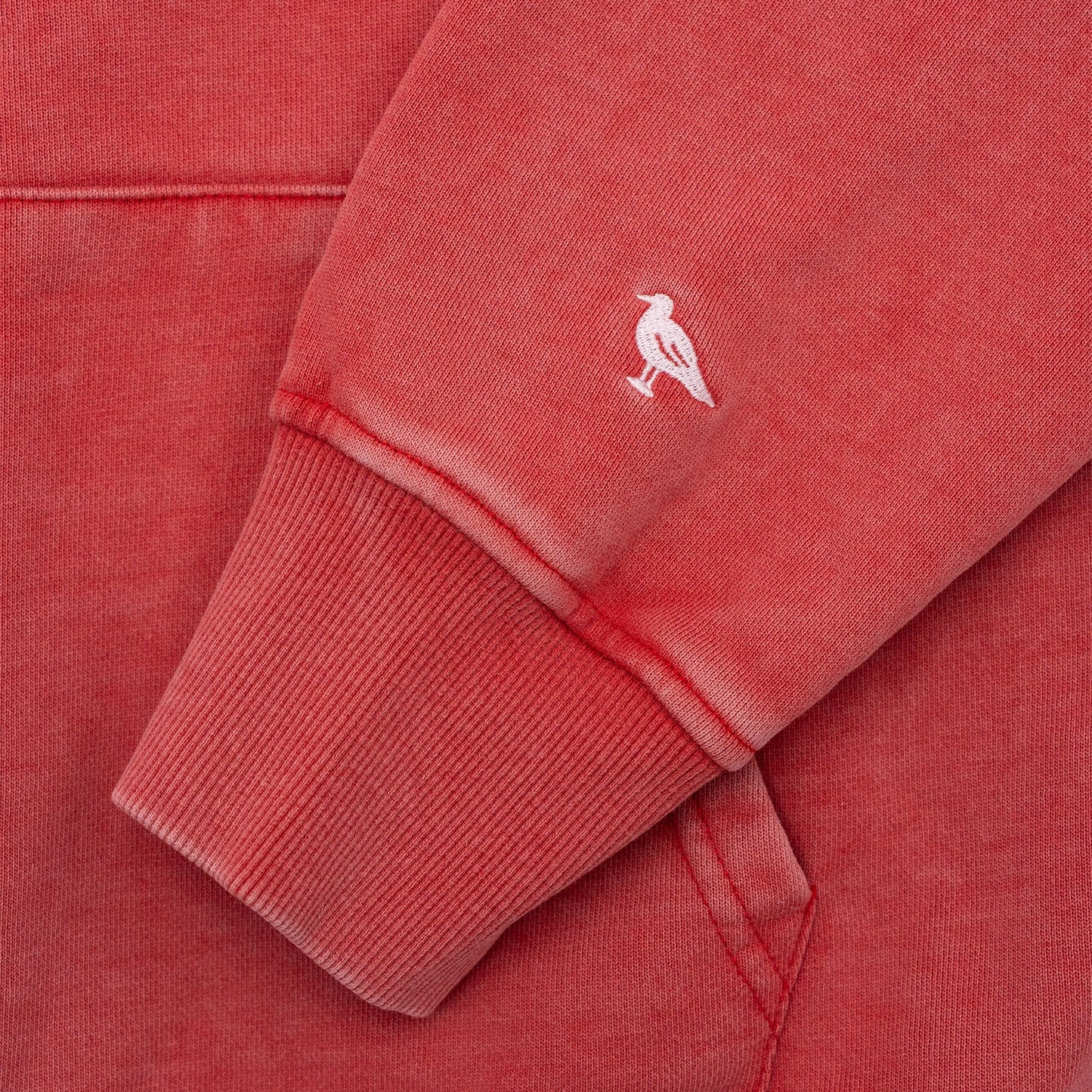 New Canaan Script Hoodie in Washed Red