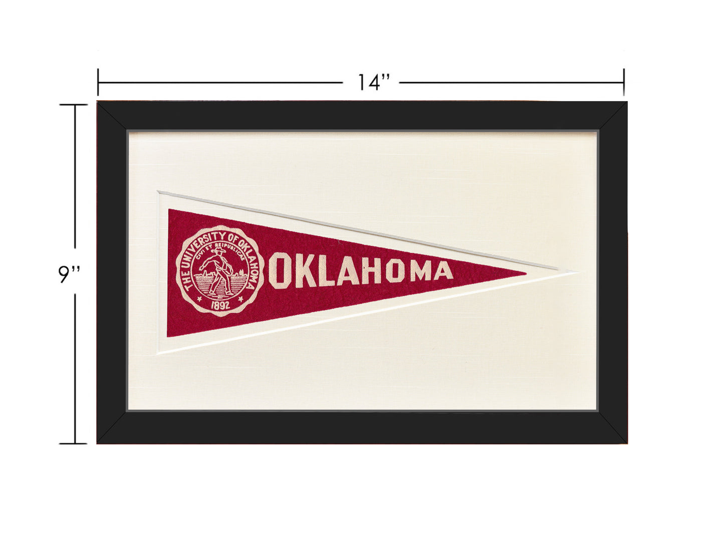 Vintage University of Oklahoma Hormel Pennant