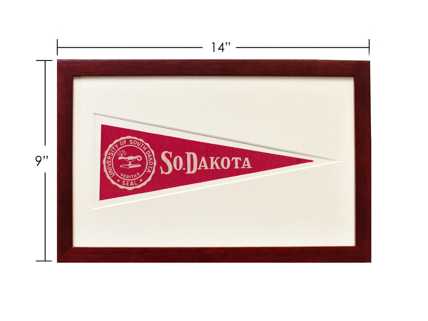 Vintage University of South Dakota Hormel Pennant