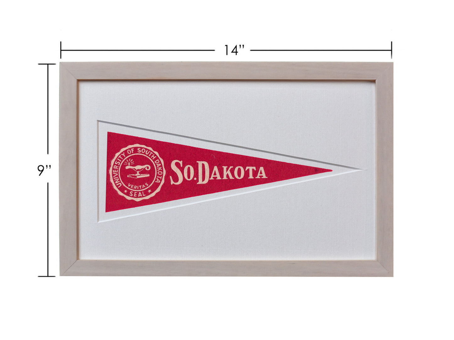 Vintage University of South Dakota Hormel Pennant
