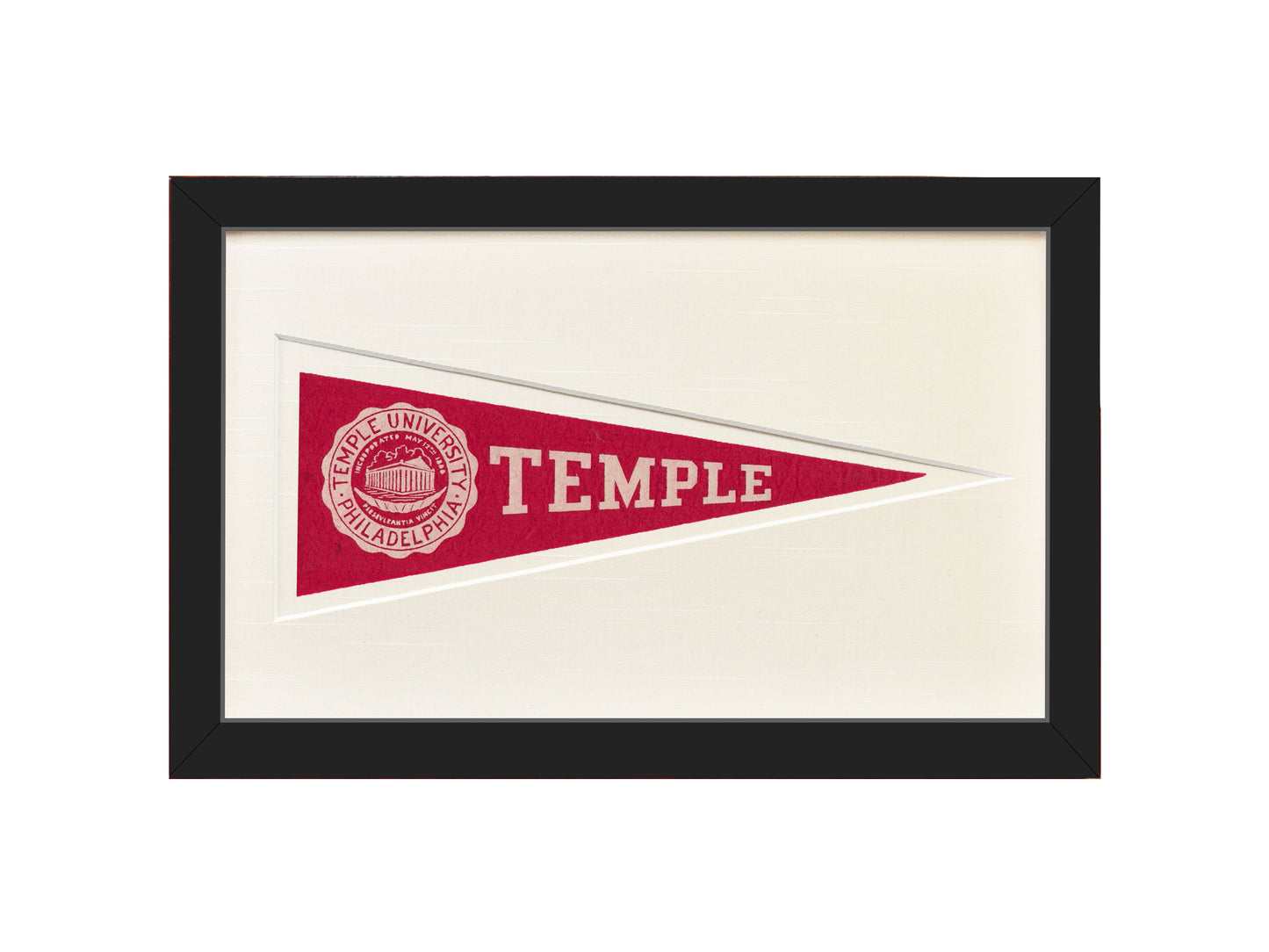 Vintage Temple University Hormel Pennant