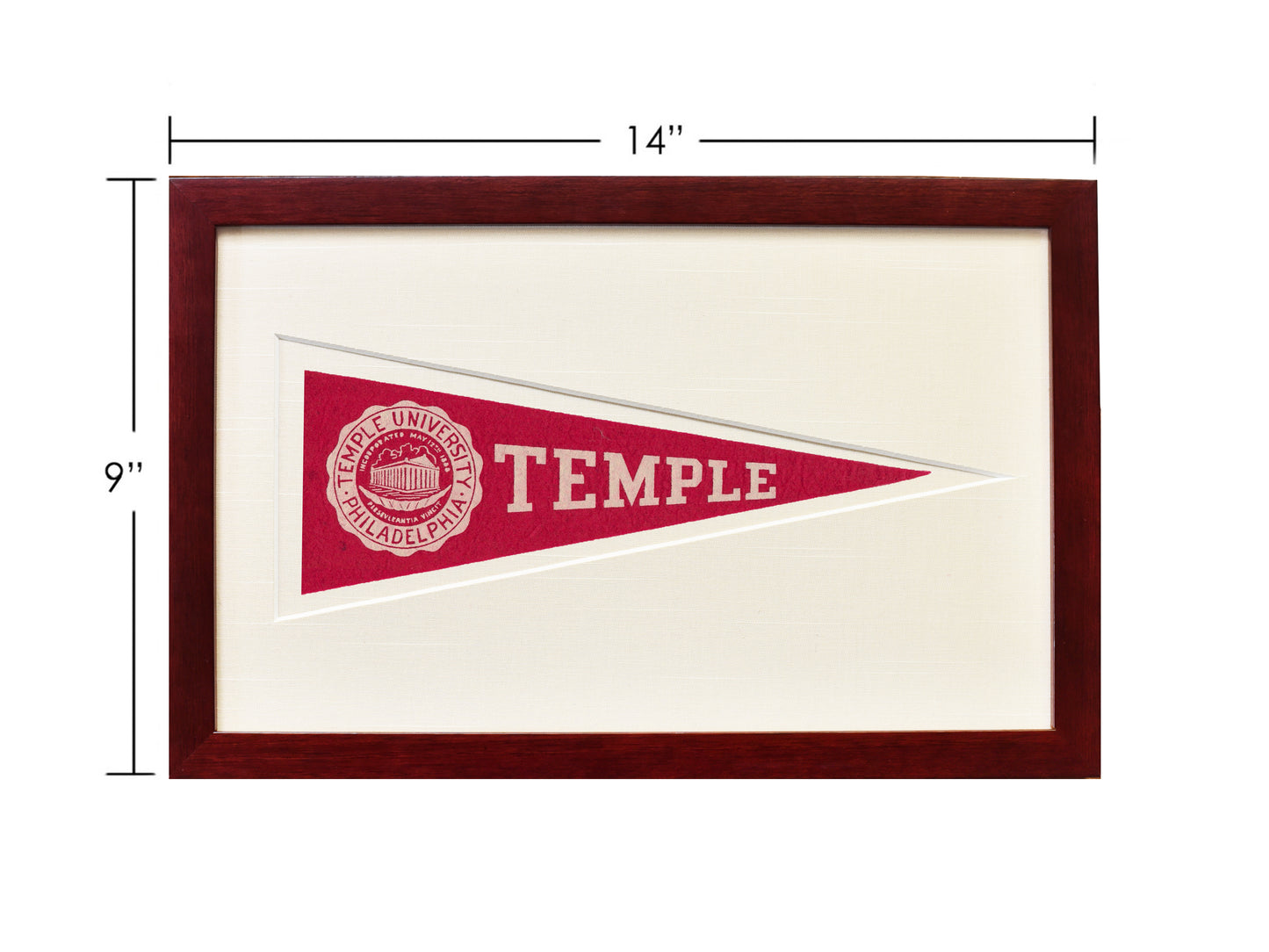Vintage Temple University Hormel Pennant