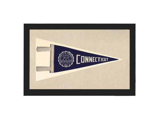 Vintage University of Connecticut Pennant