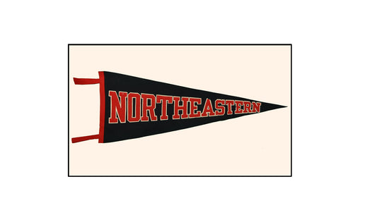 Vintage Northeastern University pennant "Circa 1950s"