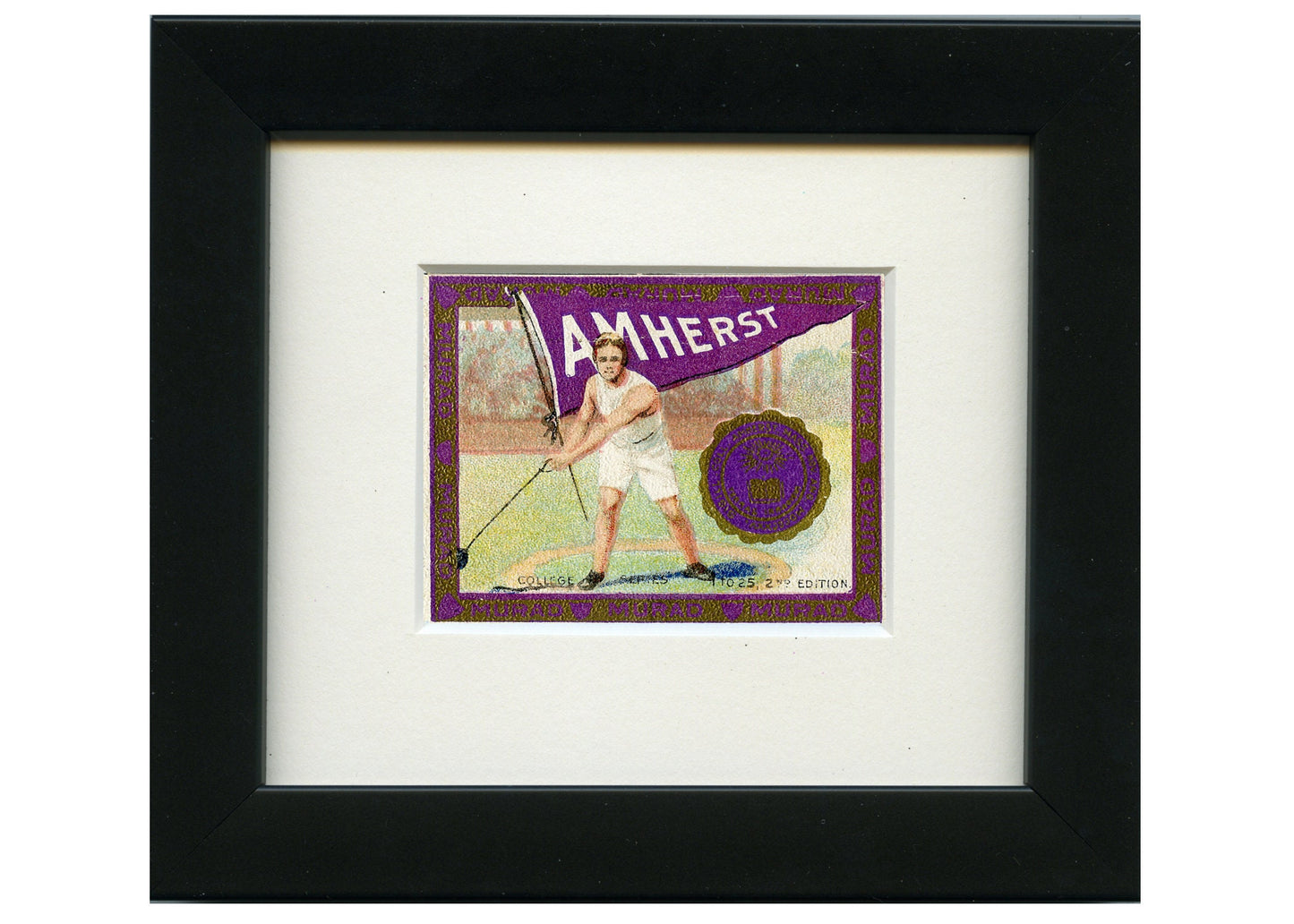 Vintage Amherst College tobacco card "circa 1910"