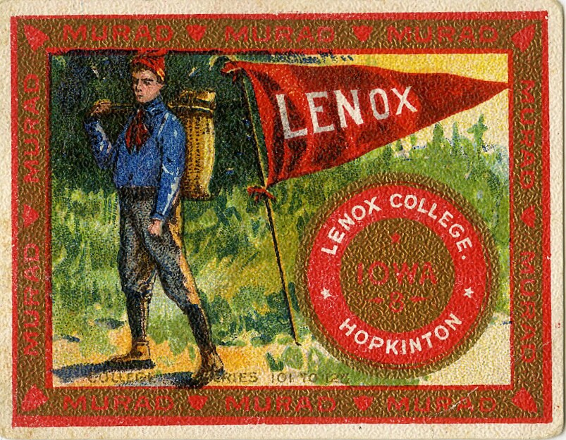 Vintage Lenox College Tobacco Card circa 1910