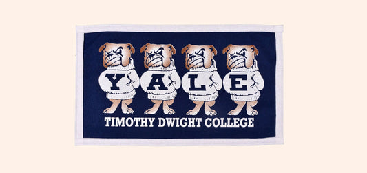 Vintage Yale University Timothy Dwight College Banner