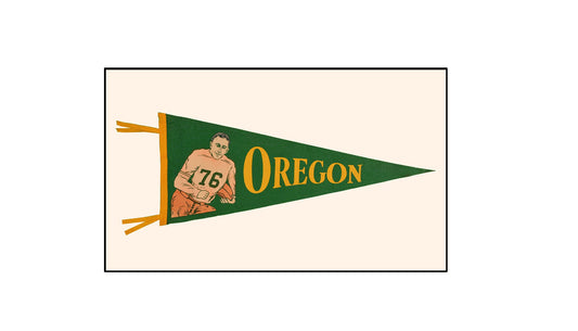 Vintage University of Oregon pennant (circa 1940)
