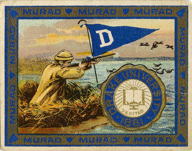 Vintage Drake University tobacco card "circa 1910"
