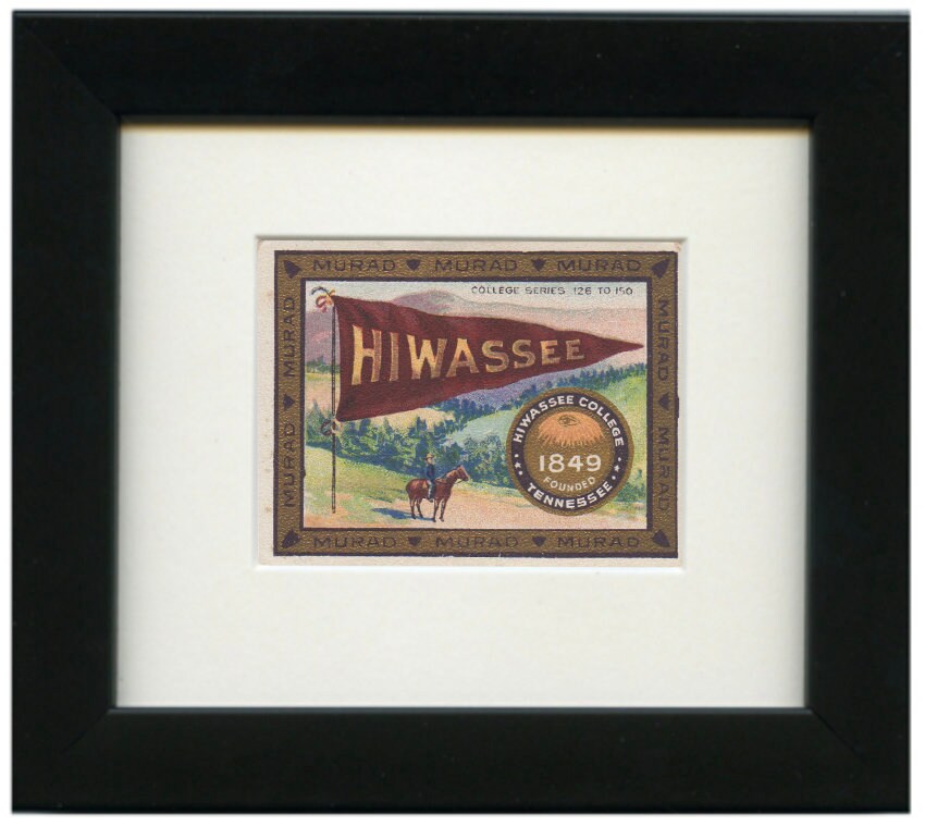 Vintage Hiwassee College Tobacco Card circa 1910