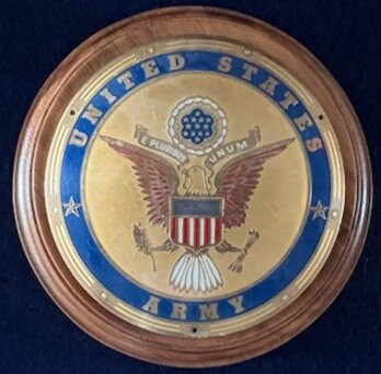 Vintage United States Army Plaque circa 1950s