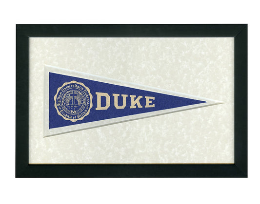 Vintage Duke University pennant (Original framed Hormel) circa 1950